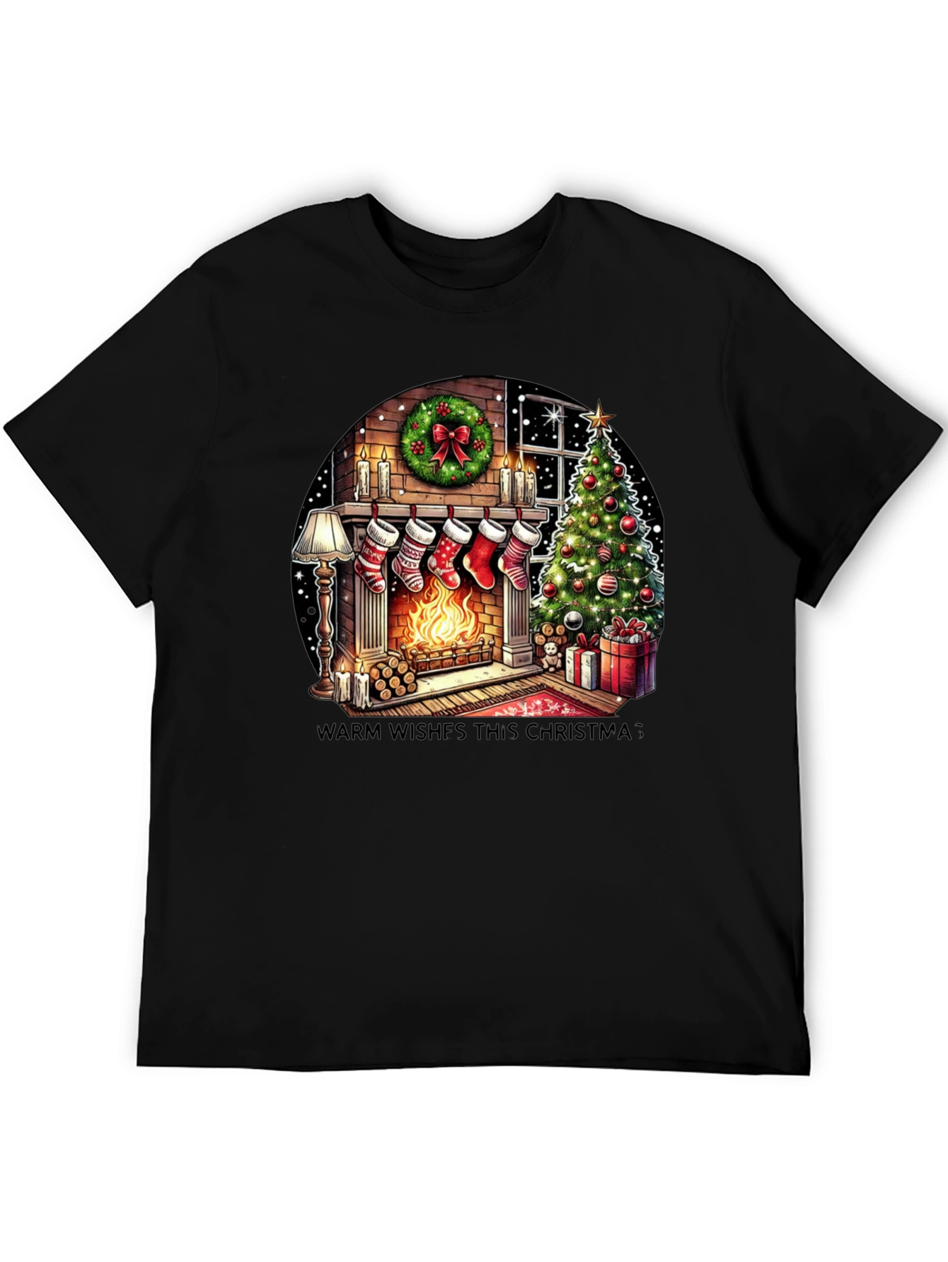 Christmas Fireplace T-Shirt