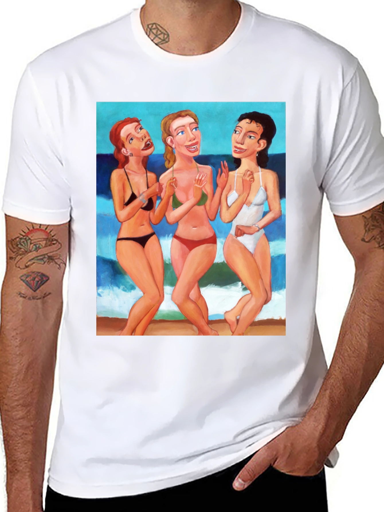 Retro Beach Babes Graphic Tee - Unisex