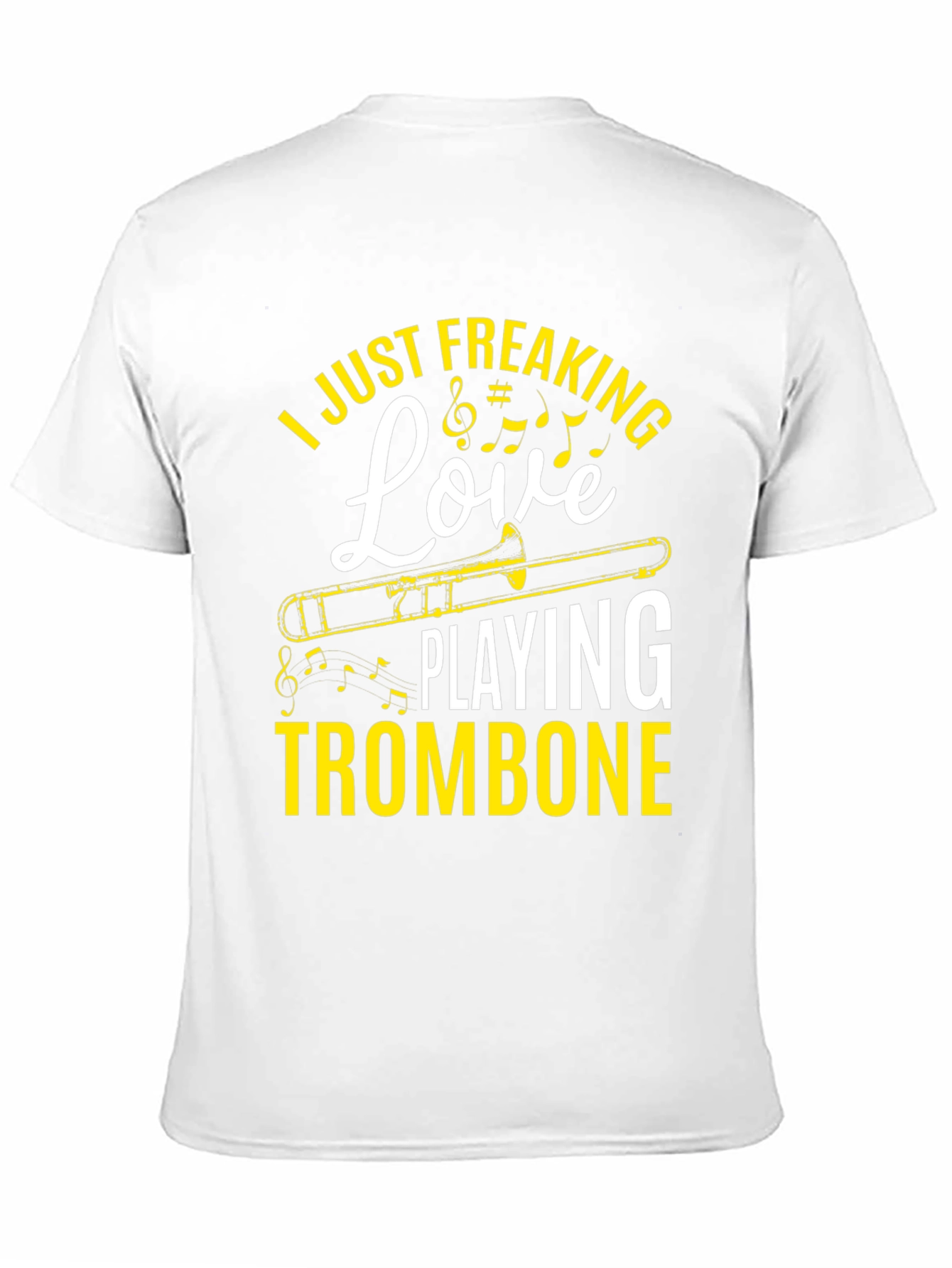 I Love Playing Trombone Graphic Tee - Musician Shirt