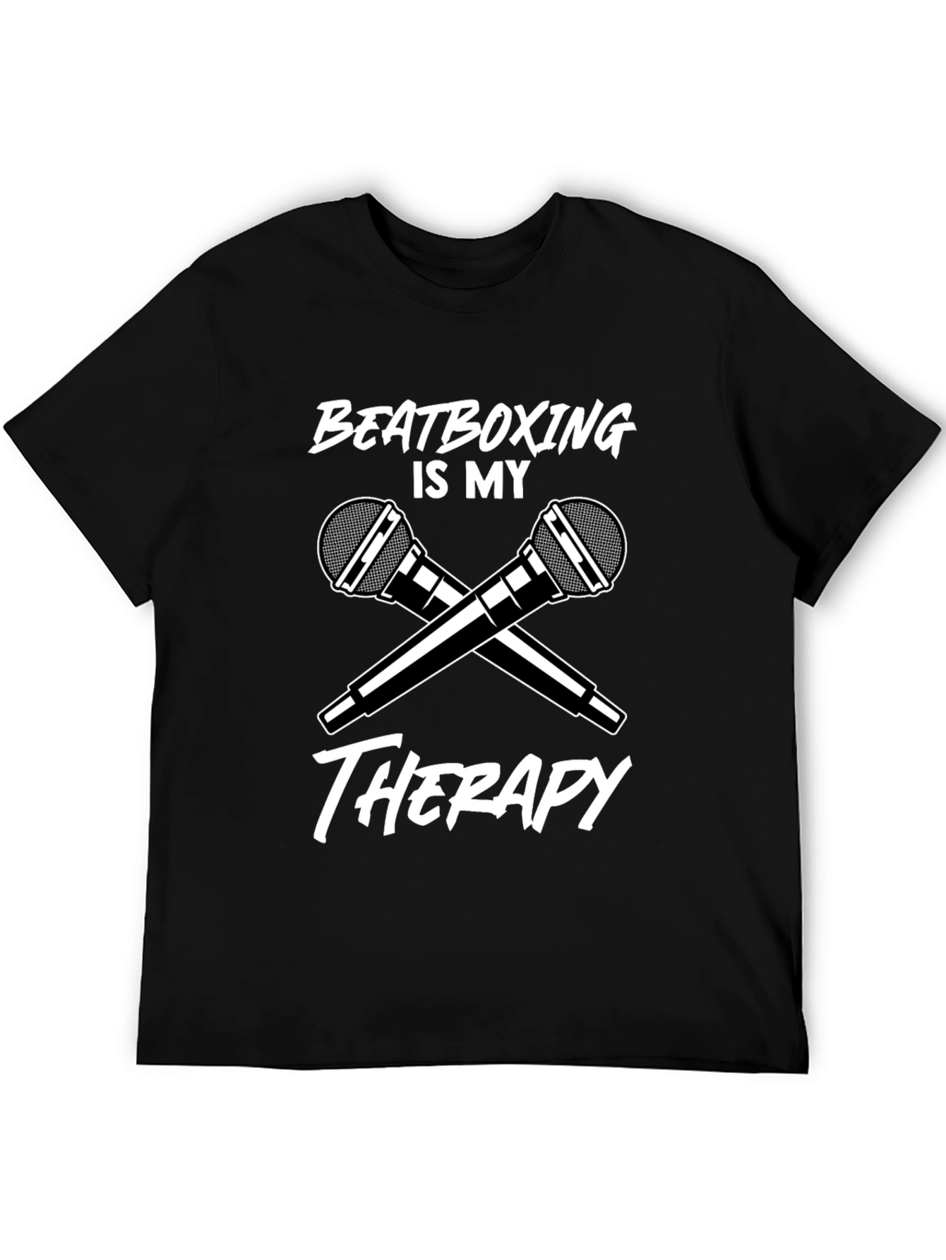 Beatboxing Therapy T-Shirt Microphone Graphic Music Tee
