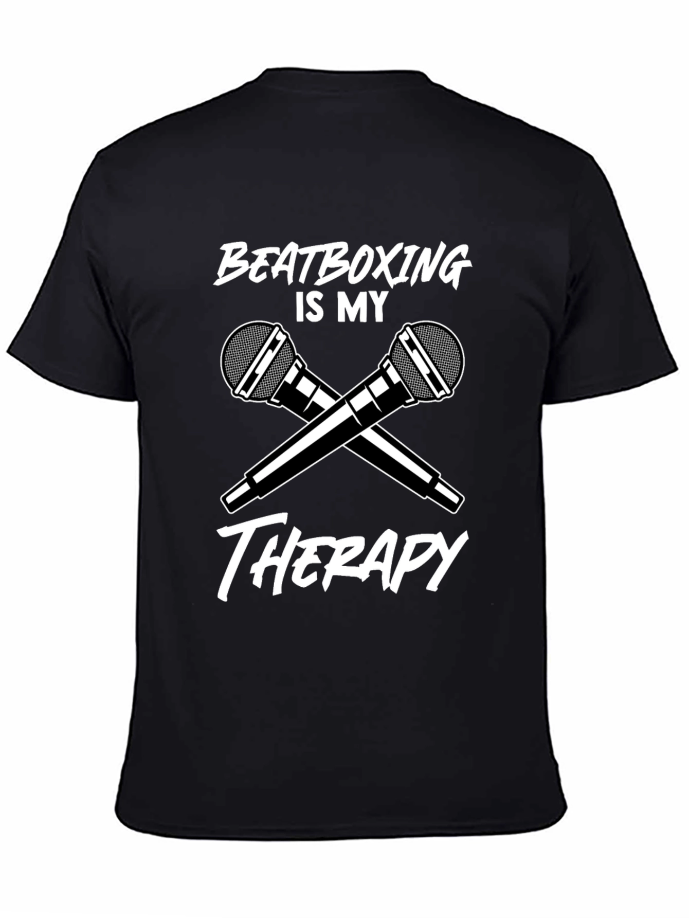 Beatboxing Therapy T-Shirt Microphone Graphic Music Tee