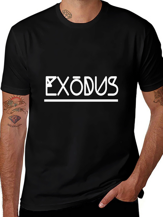 Exodus Graphic Print Black T-Shirt