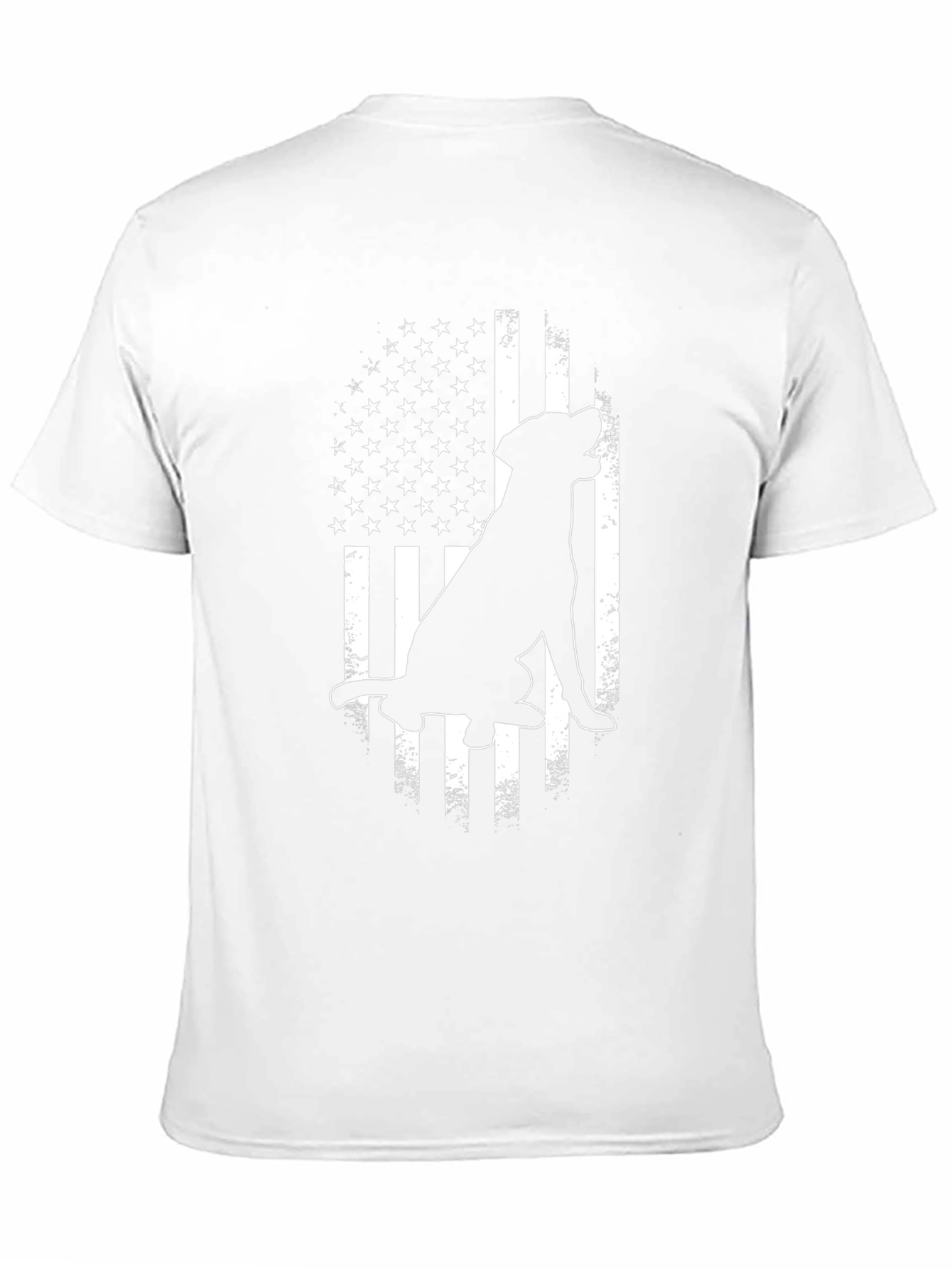 Dog American Flag Graphic Tee