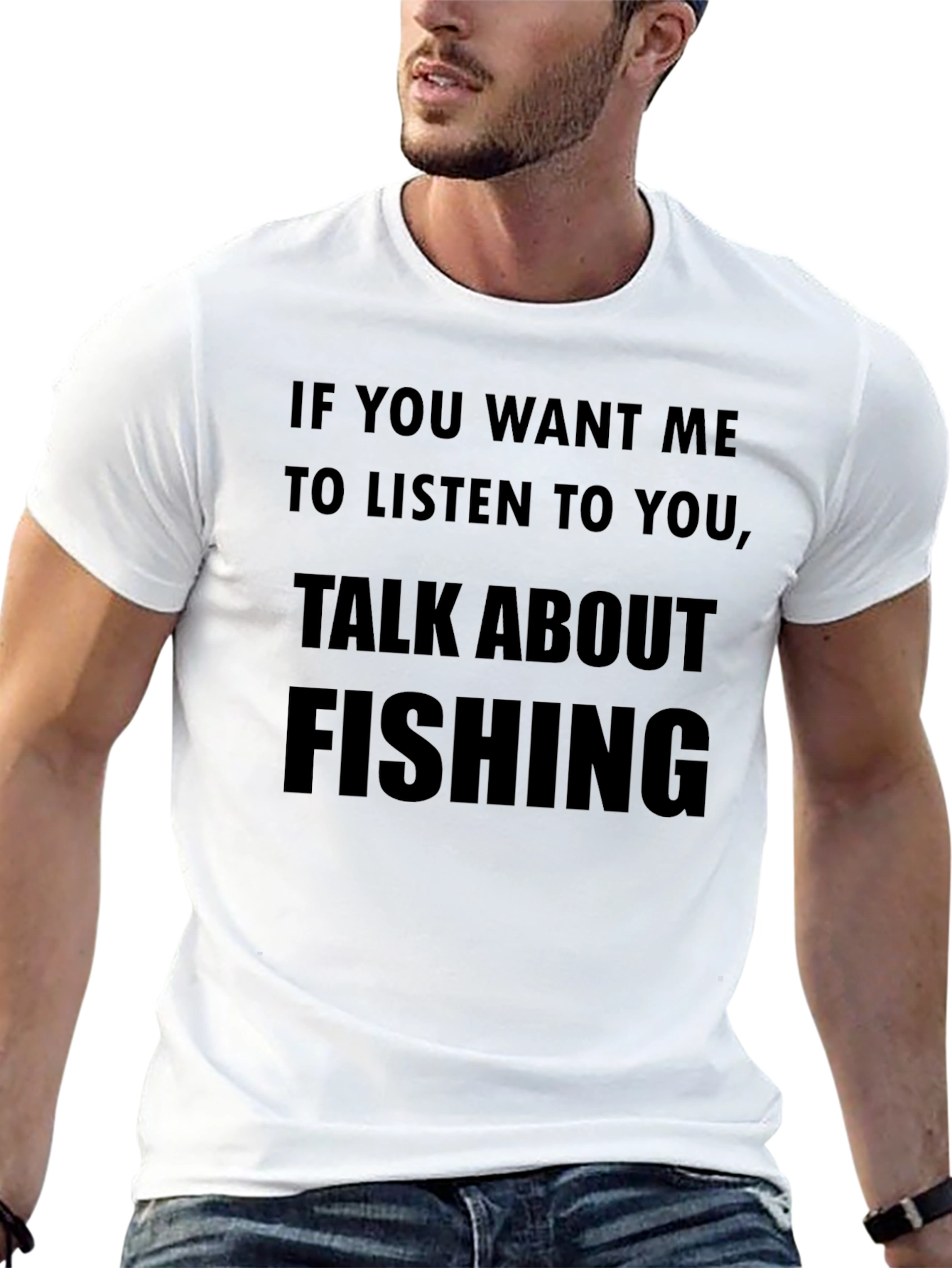 Fishing Talk Black T-Shirt - Mens Graphic Tee