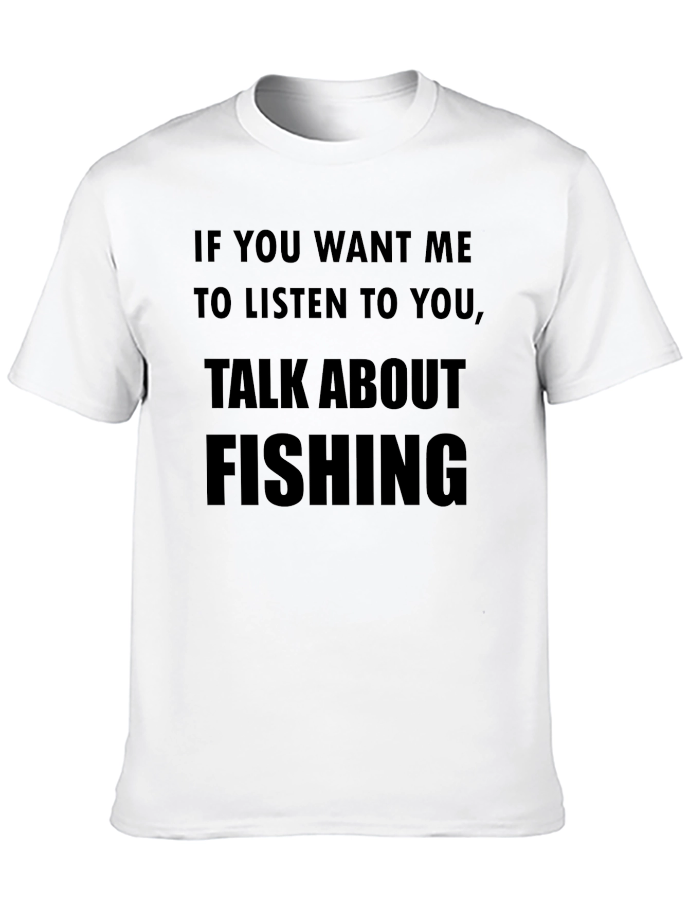 Fishing Talk Black T-Shirt - Mens Graphic Tee