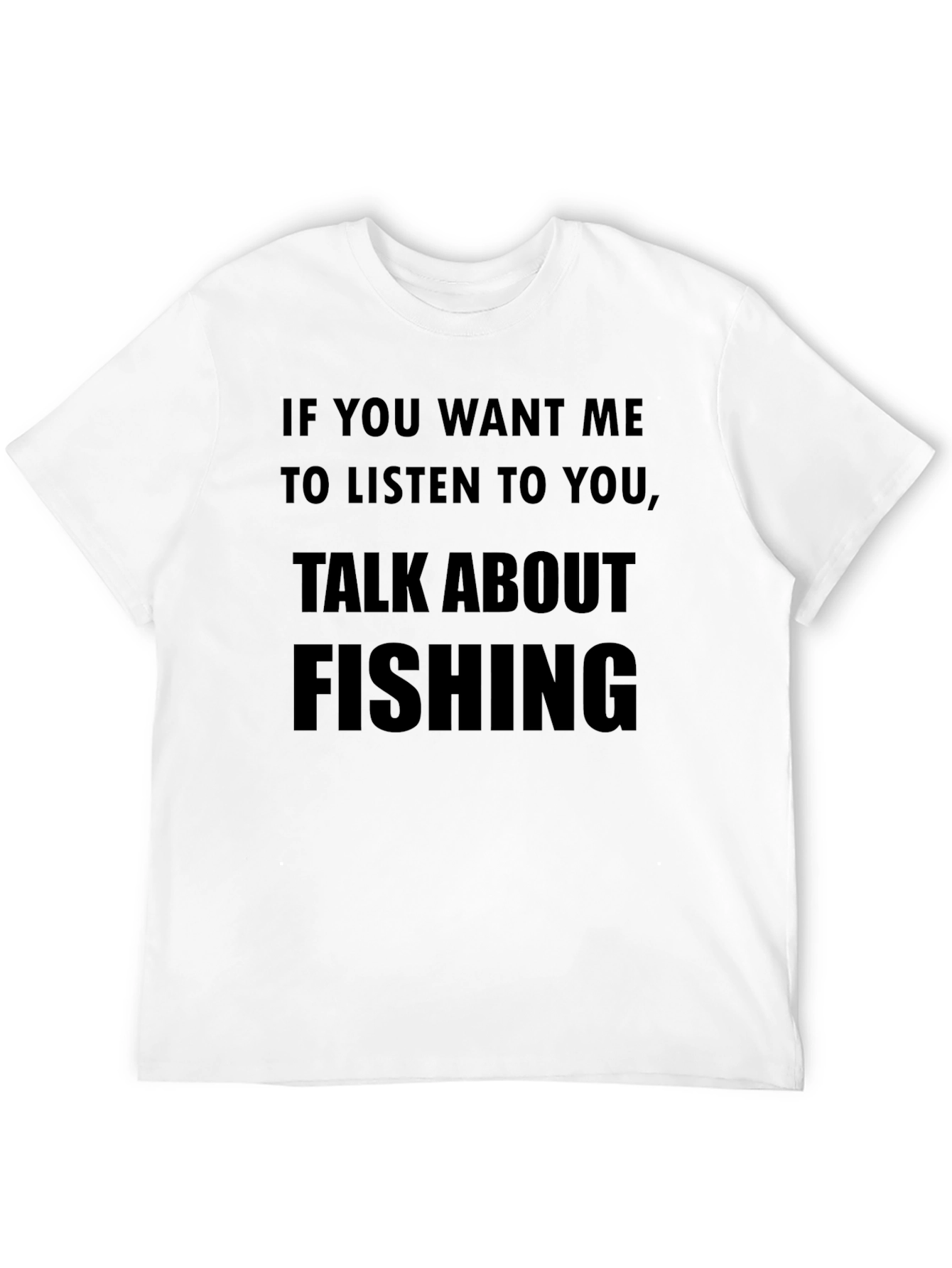 Fishing Talk Black T-Shirt - Mens Graphic Tee