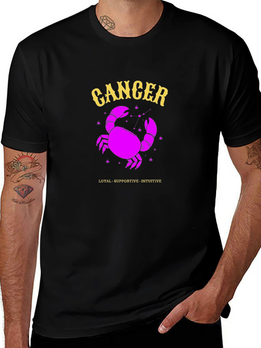 Cancer Zodiac Sign T-Shirt - Loyal Supportive Intuitive