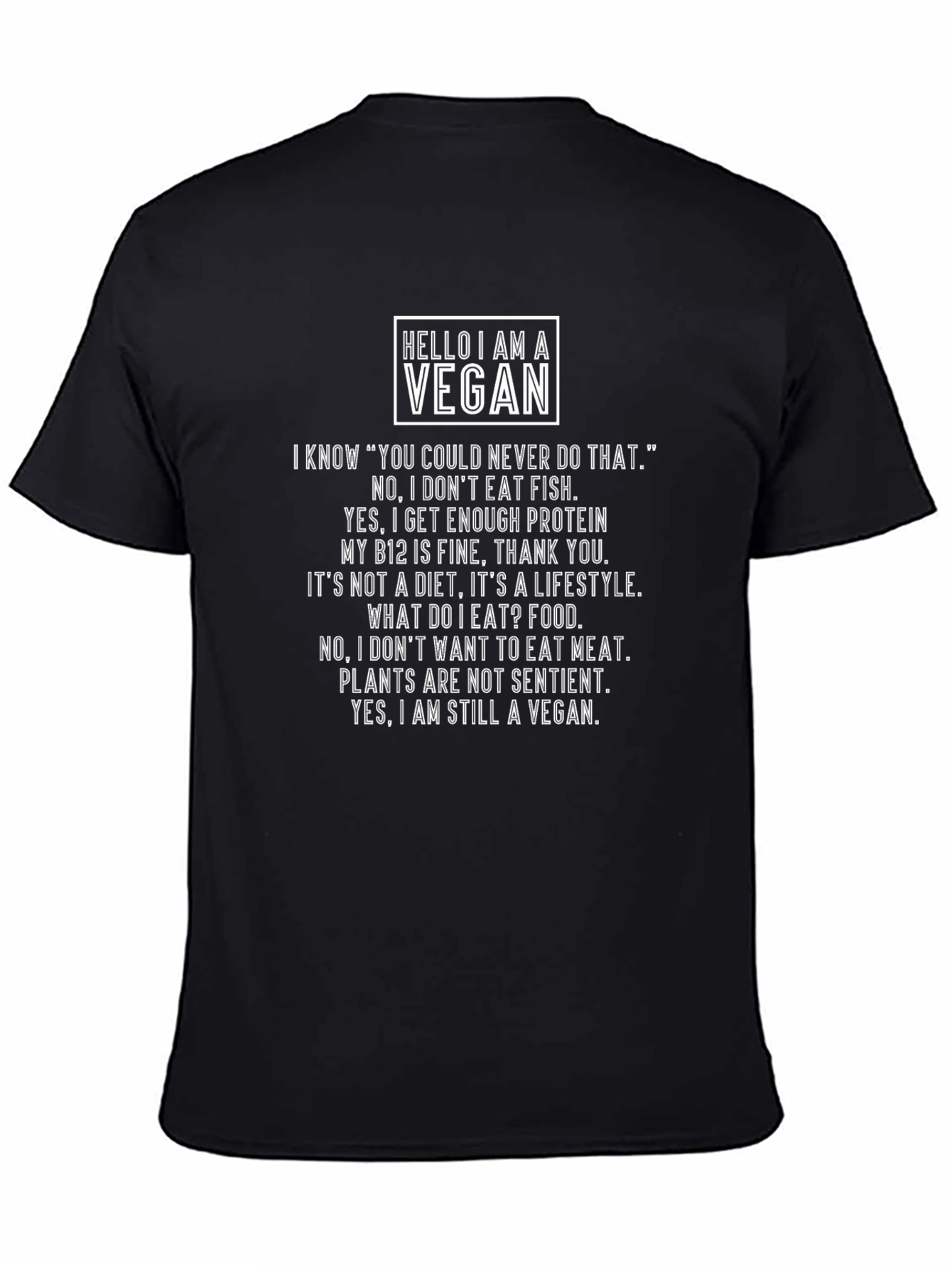 Vegan Statement T-Shirt - Bold & Comfortable