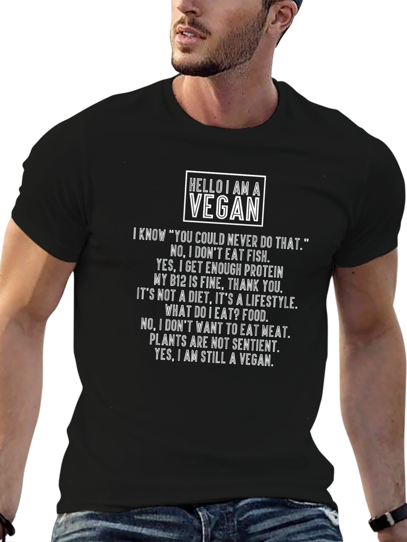 Vegan Statement T-Shirt - Bold & Comfortable