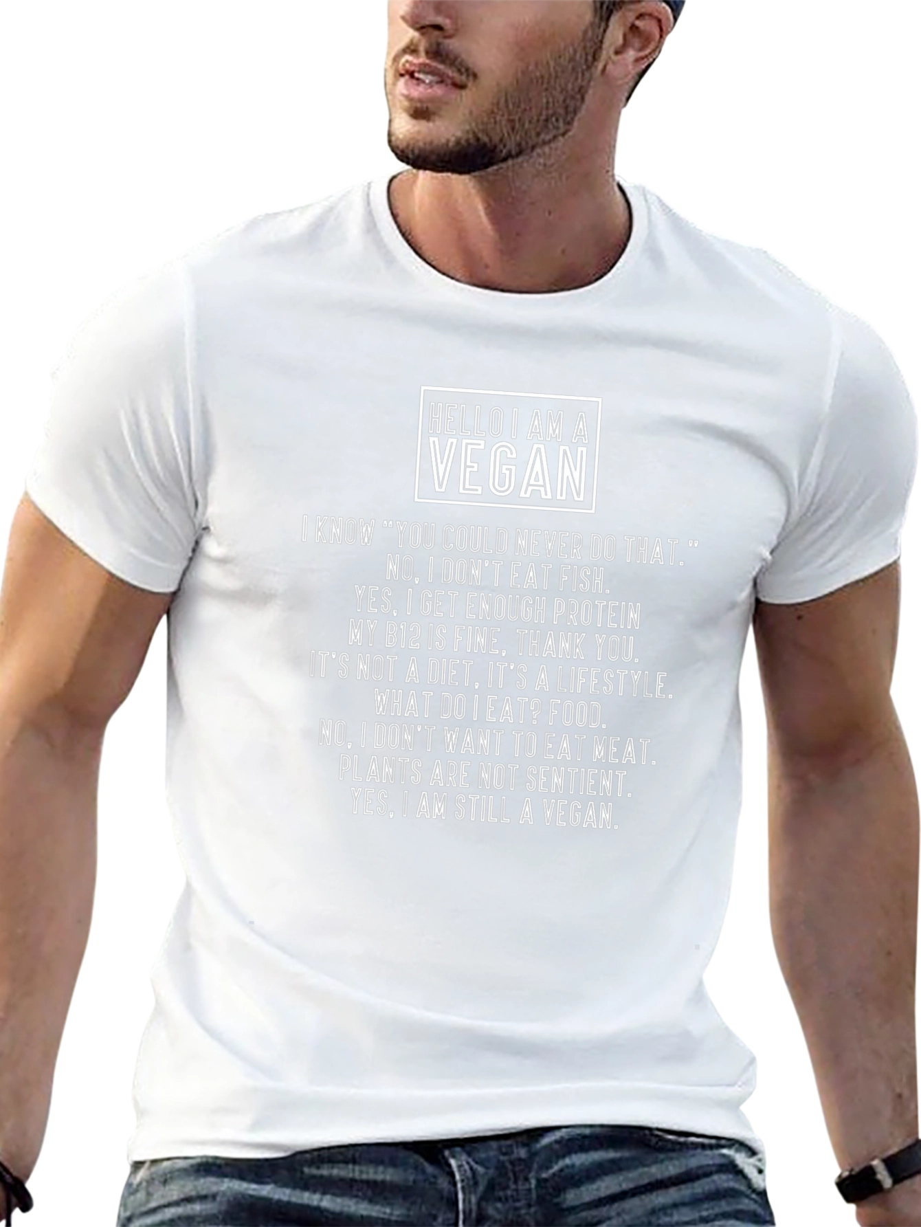 Vegan Statement T-Shirt - Bold & Comfortable