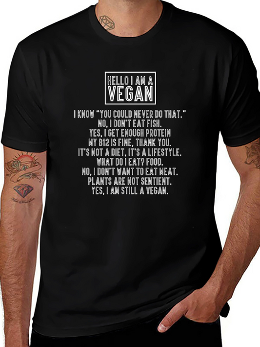 Vegan Statement T-Shirt - Bold & Comfortable