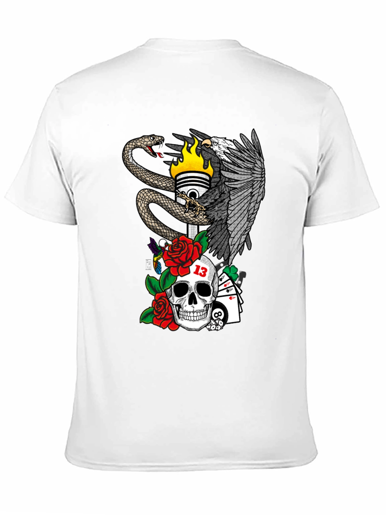 Eagle Snake Skull T-Shirt