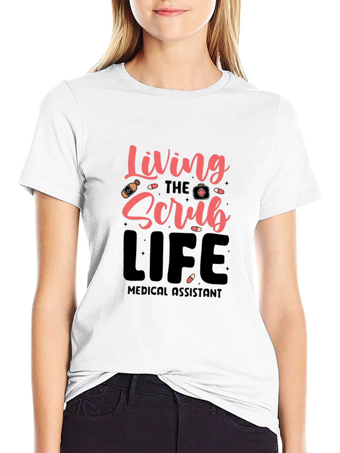 Living the Scrub Life Medical Assistant T-Shirt