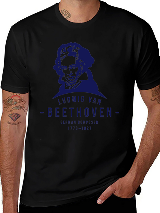 Ludwig van Beethoven Graphic T-Shirt - German Composer Tee