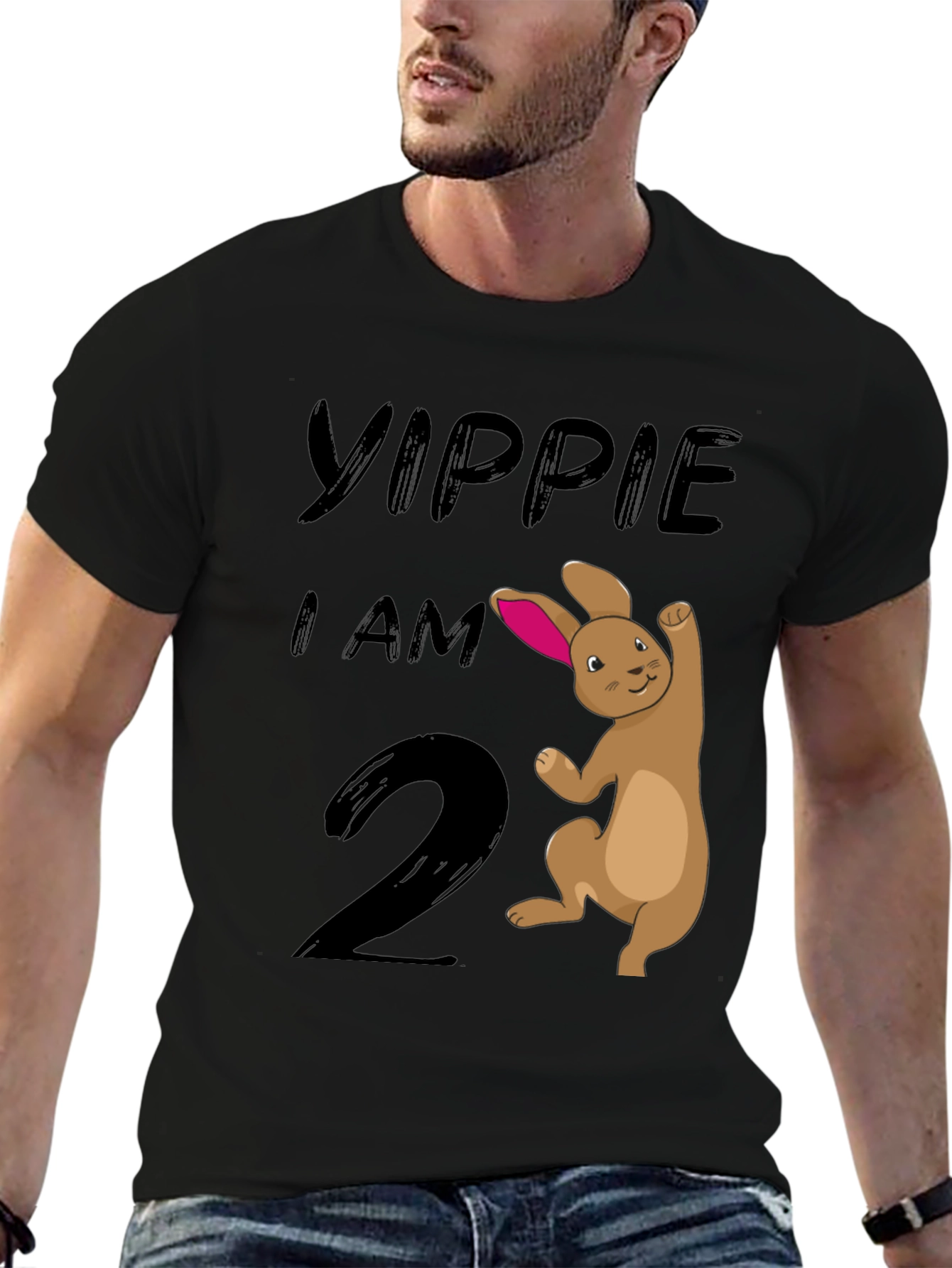 Yippie I Am 2nd Birthday Bunny T-Shirt