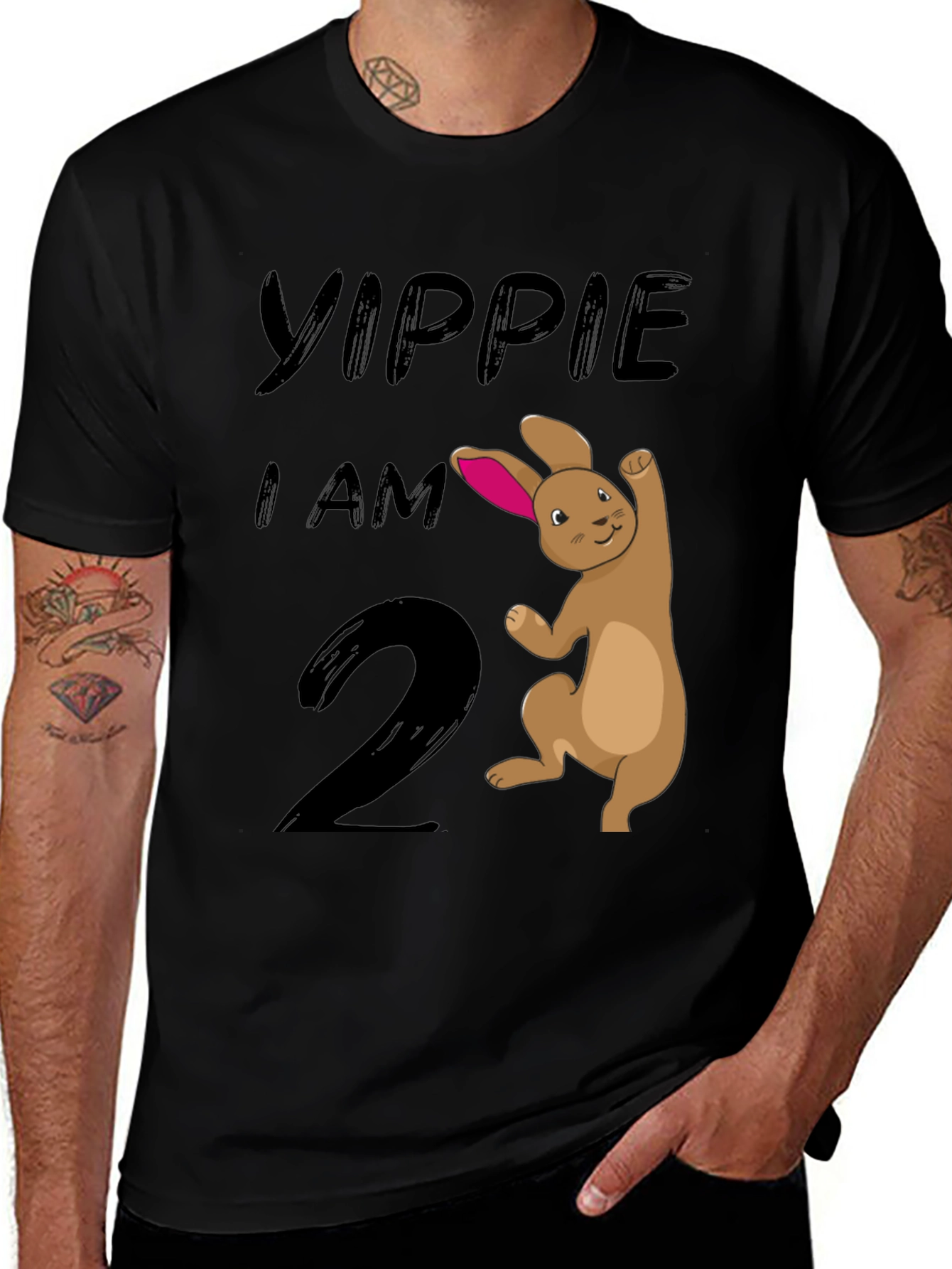 Yippie I Am 2nd Birthday Bunny T-Shirt