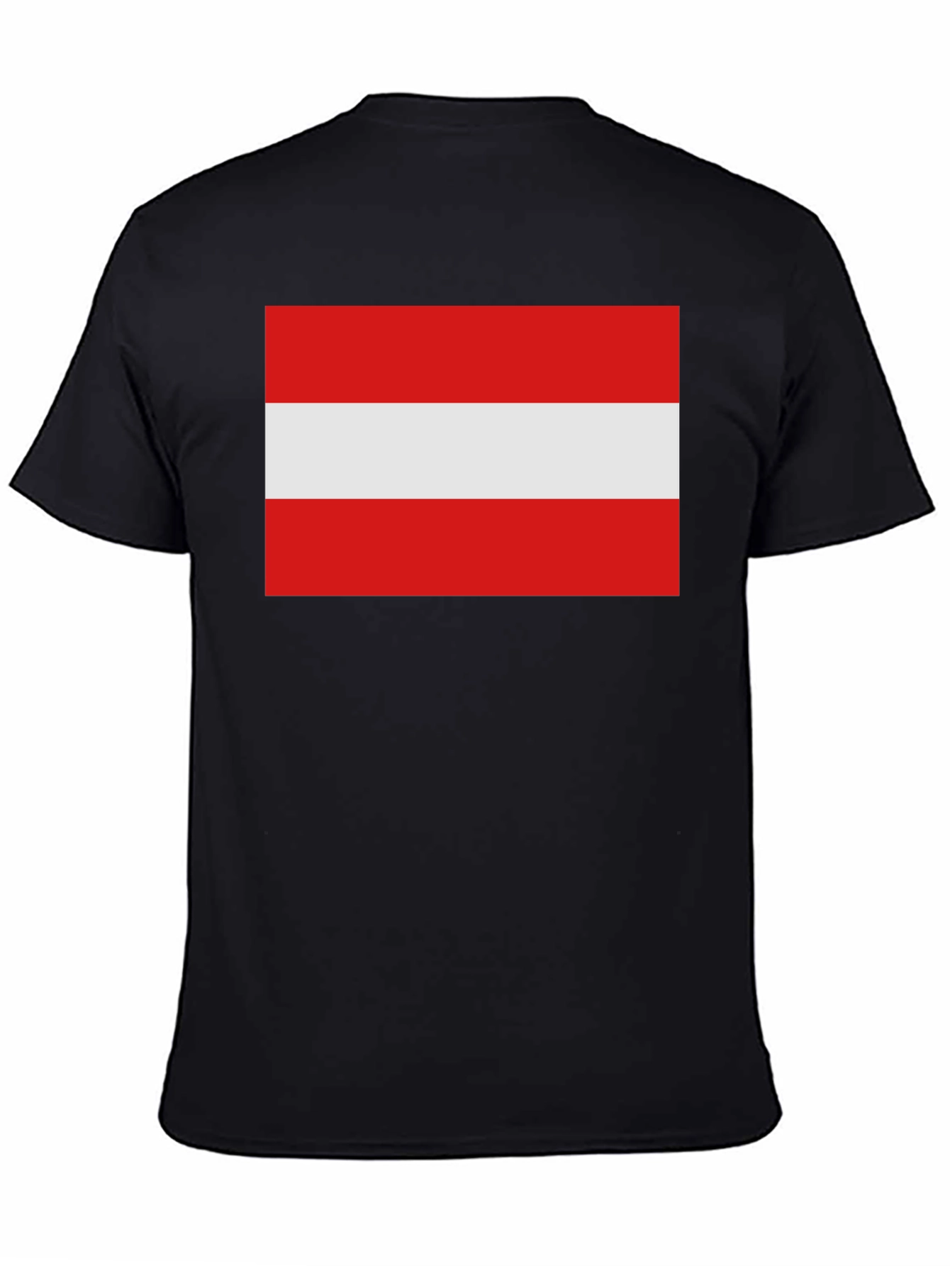 Austrian Flag T-Shirt - Classic Red and White Design