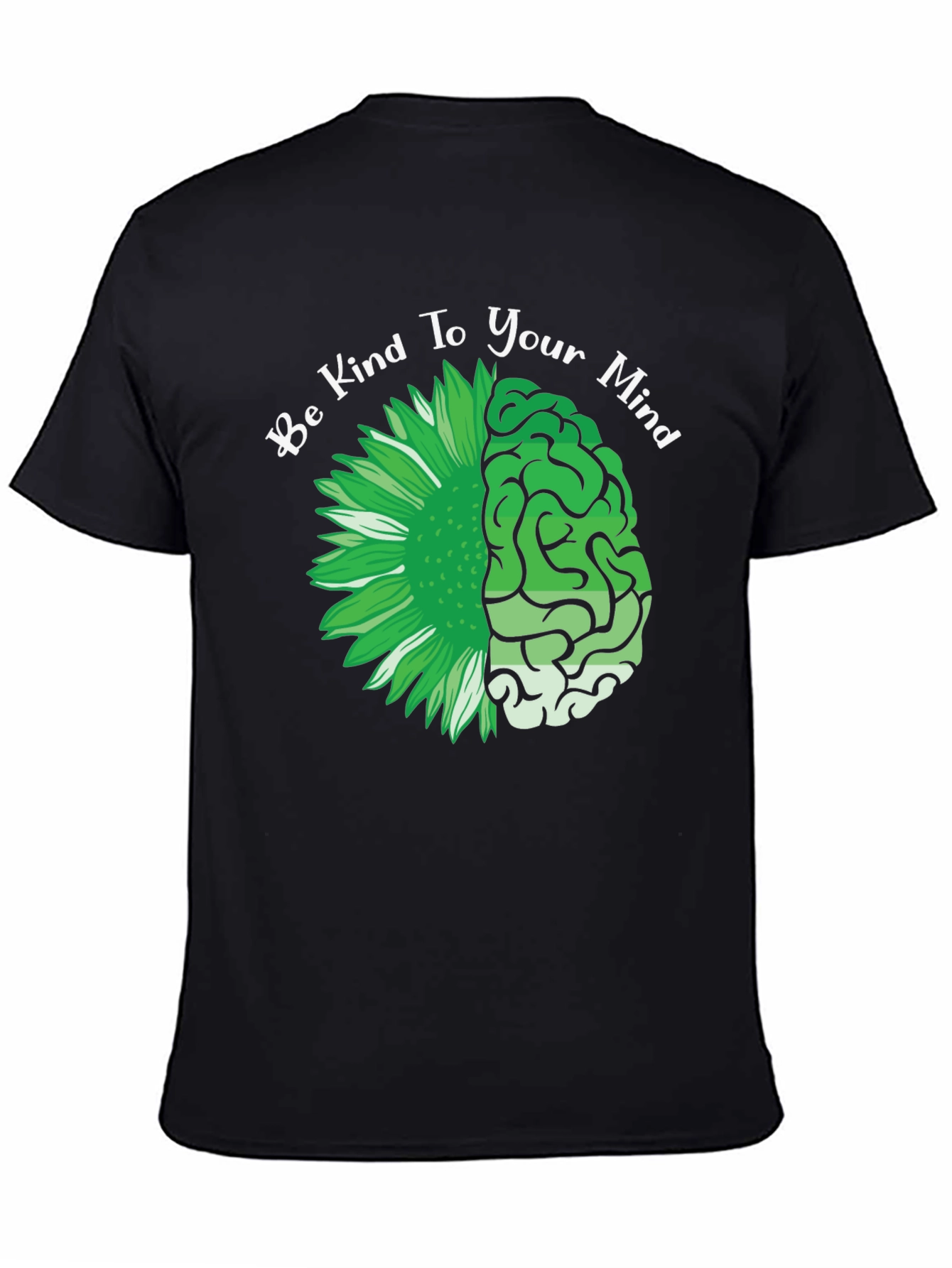 Kind Mind T-Shirt - Floral Brain Design