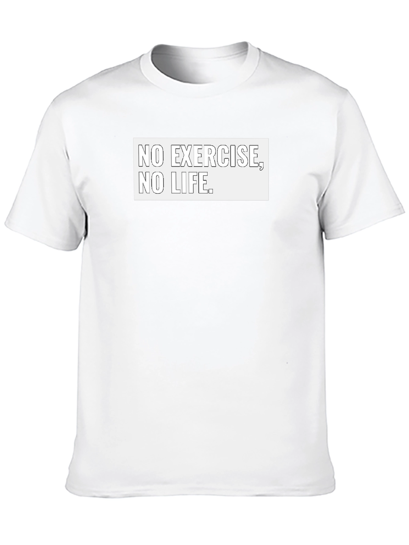 No Exercise No Life Black T-Shirt