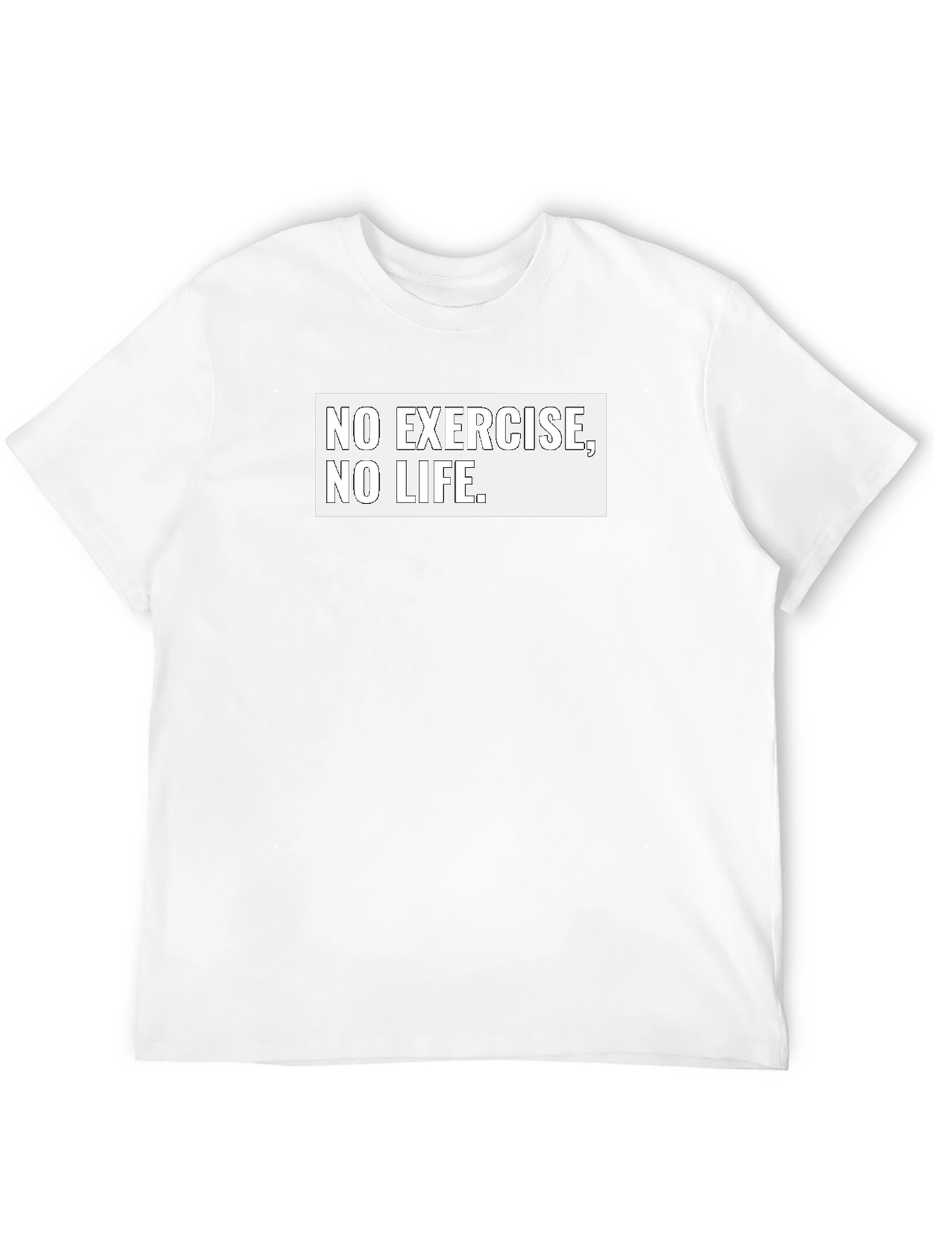 No Exercise No Life Black T-Shirt