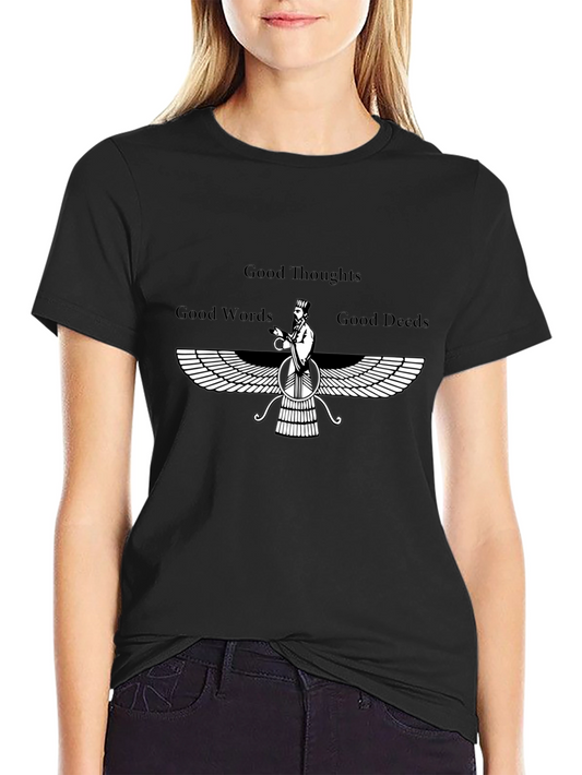 Zoroastrian T-Shirt - Good Thoughts Words Deeds