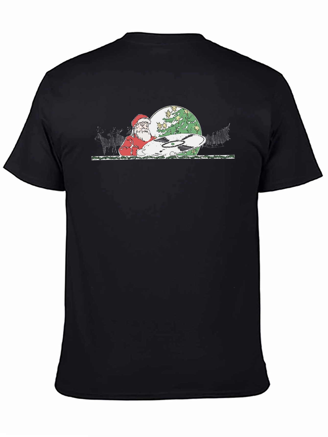 DJ Santa Graphic Tee - Christmas Holiday Party T-Shirt
