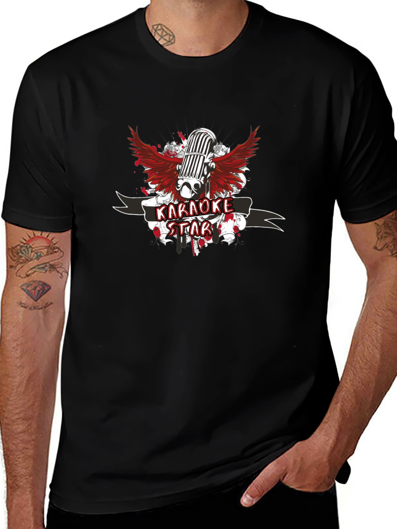 Karaoke Star T-Shirt - Mens Graphic Tee
