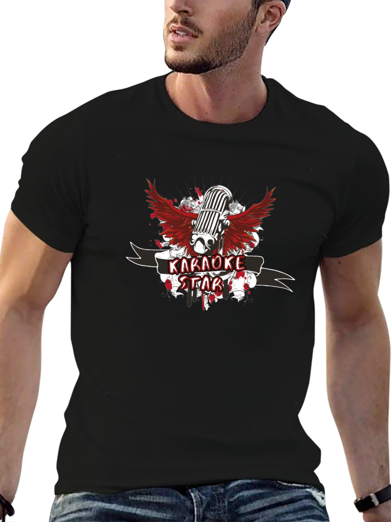 Karaoke Star T-Shirt - Mens Graphic Tee