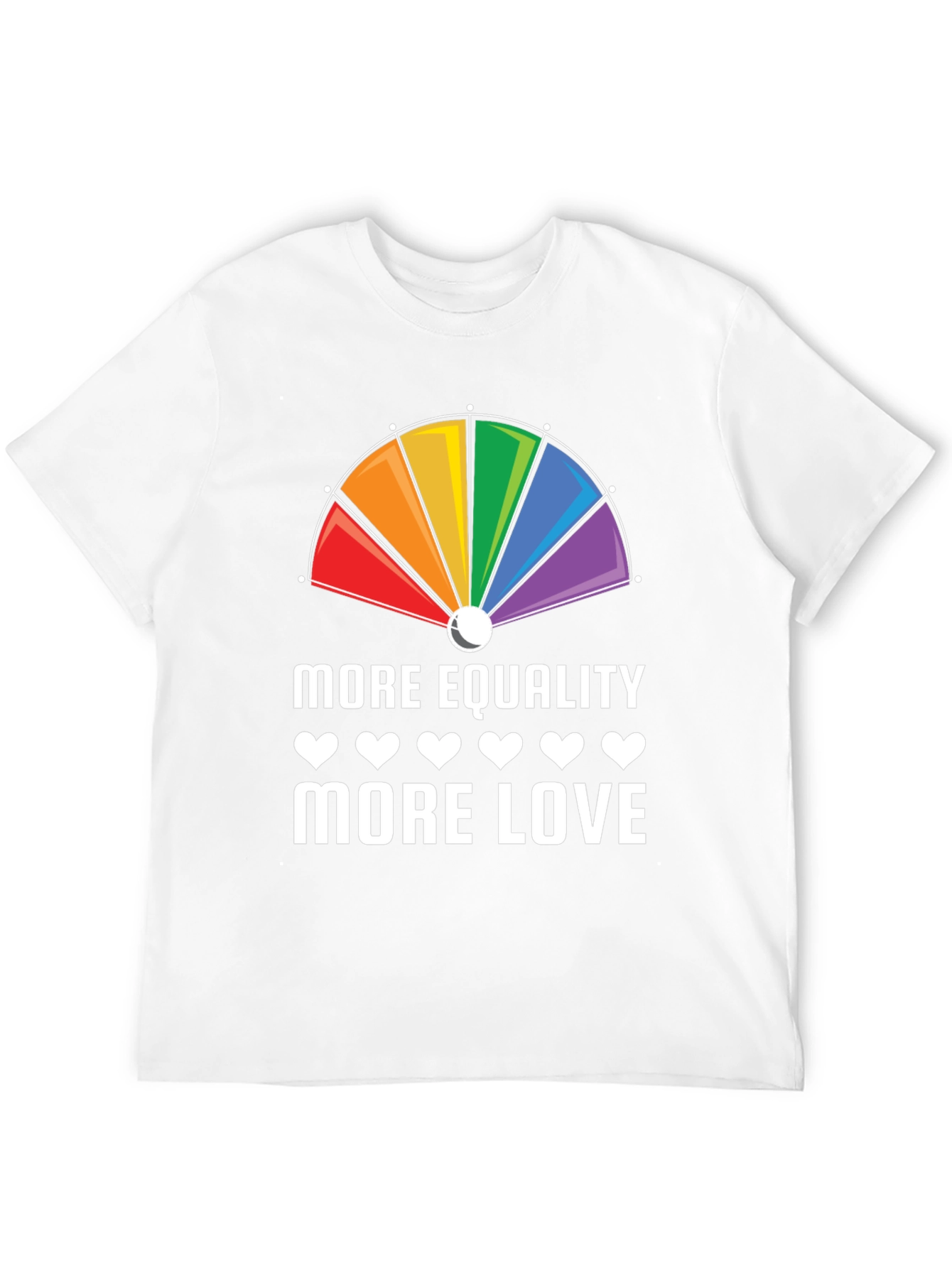 More Equality More Love Rainbow Graphic T-Shirt