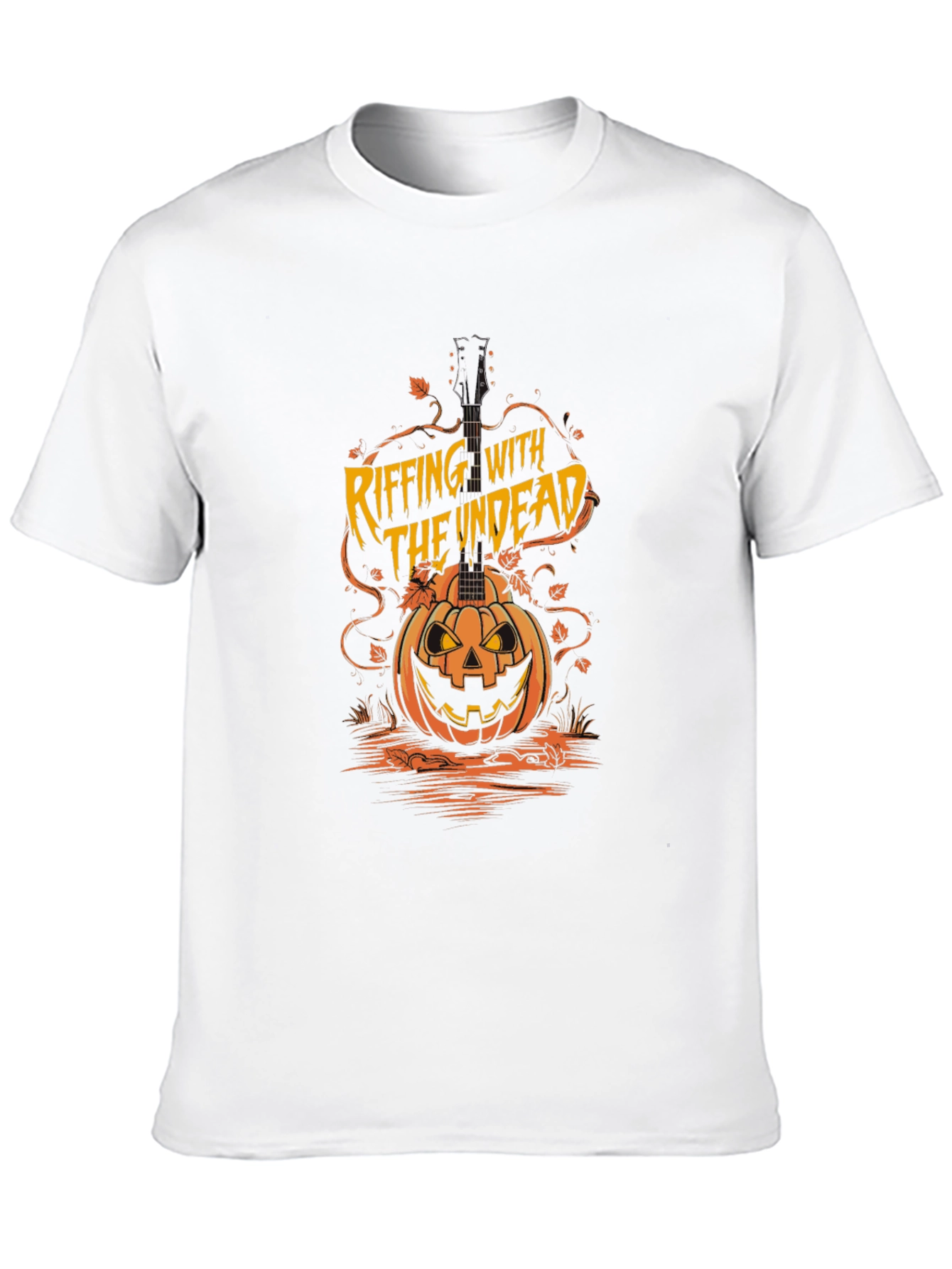 Riffing With The Undead Halloween T-Shirt