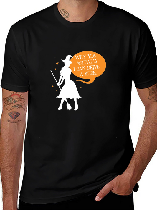 Witch Stick T-Shirt Halloween Tee