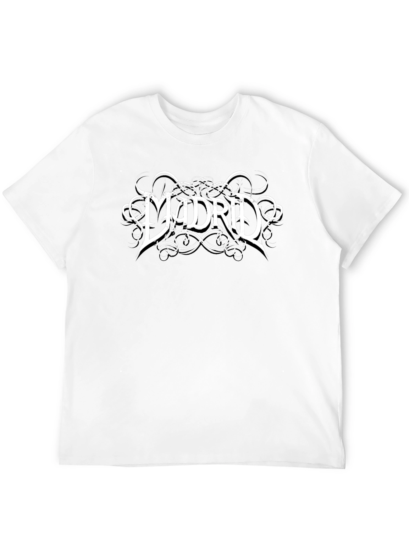 Madrid Graphic Tee - Classic Style Black T-Shirt