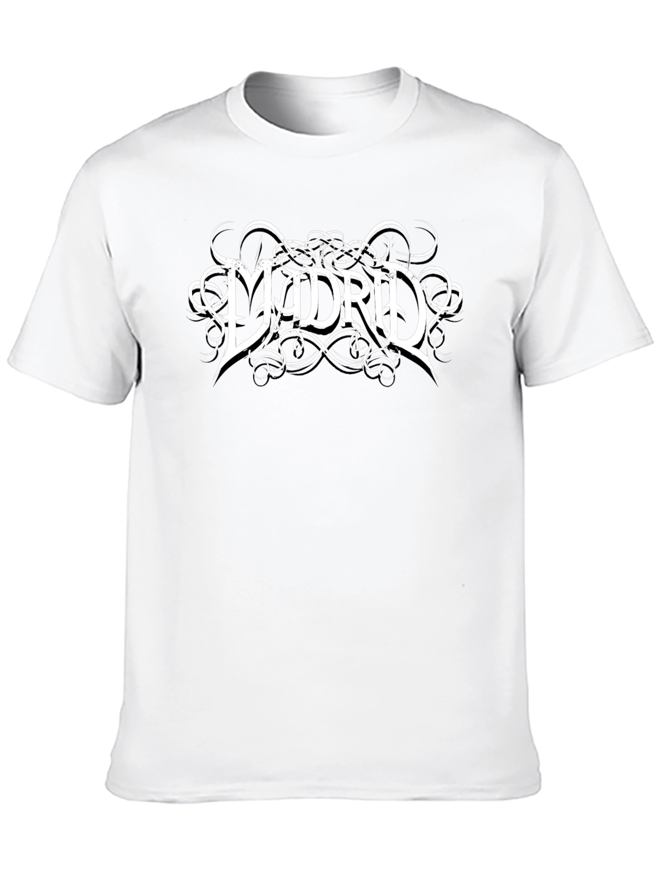 Madrid Graphic Tee - Classic Style Black T-Shirt