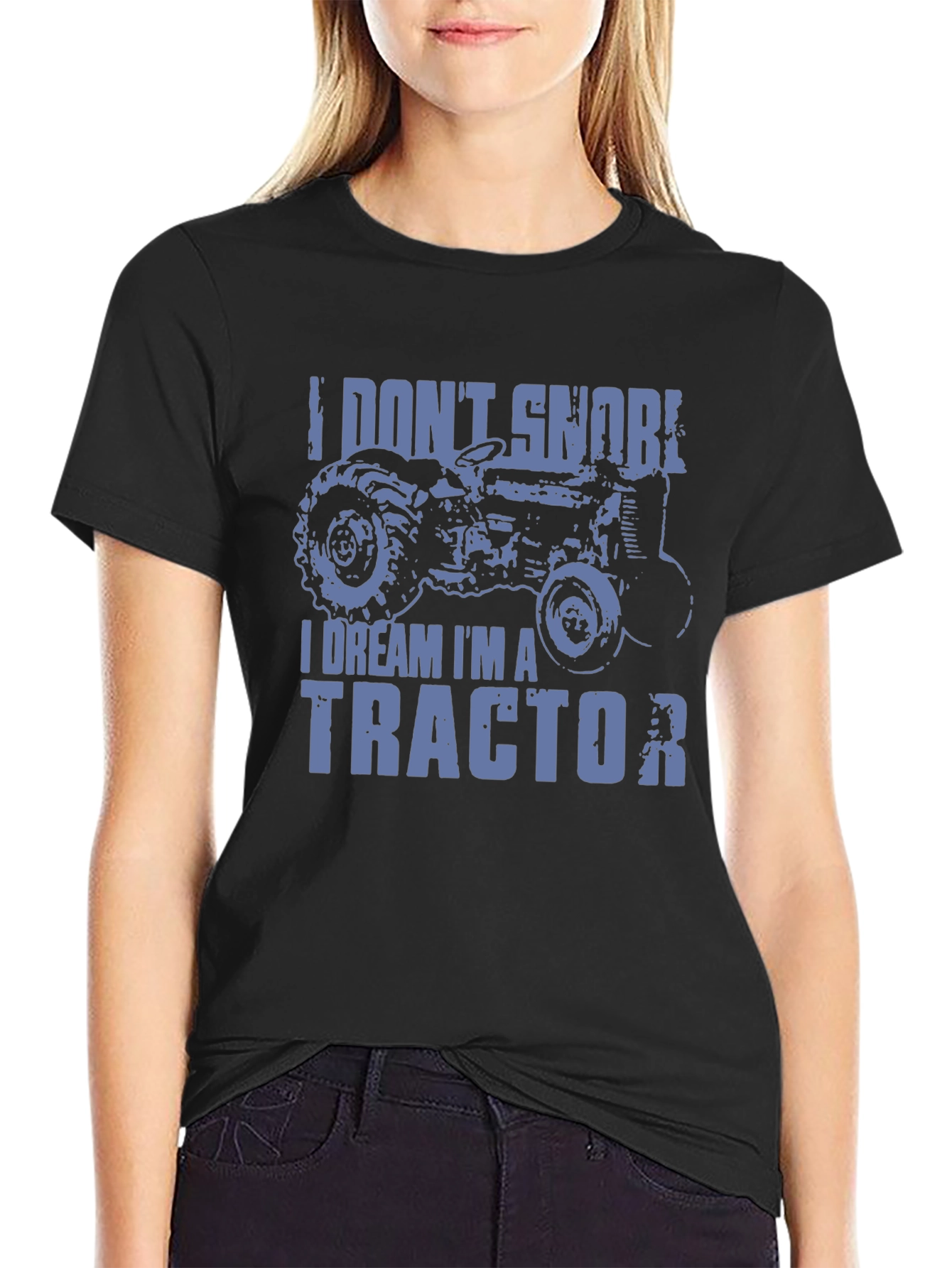I Dream Im A Tractor Mens Graphic T-Shirt