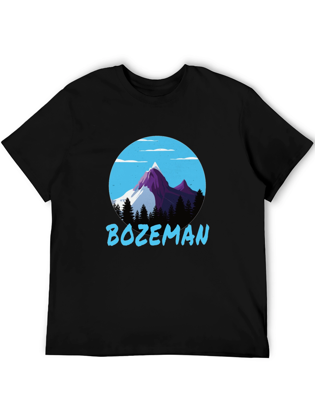 Bozeman Mountain Graphic Tee - Black