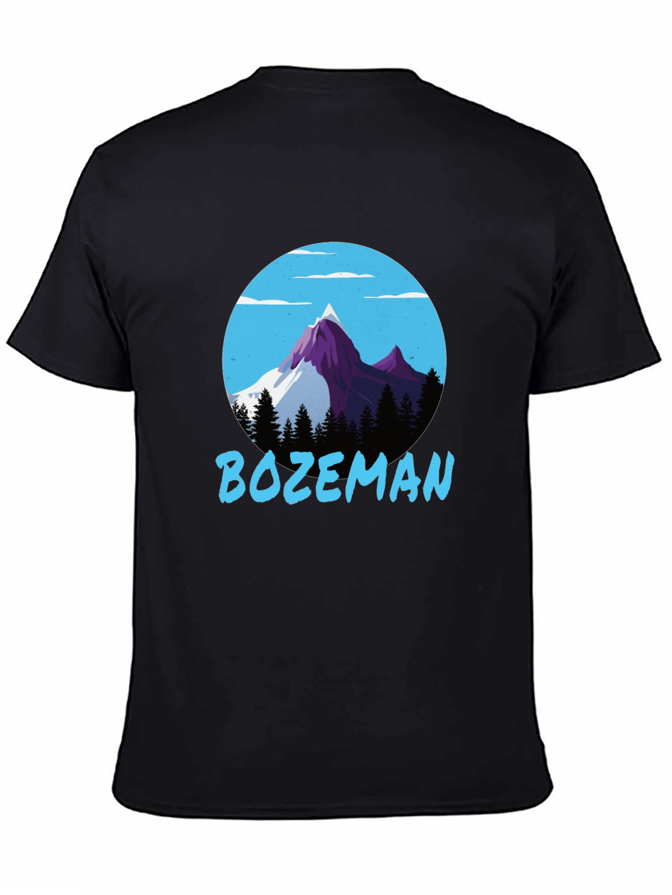 Bozeman Mountain Graphic Tee - Black