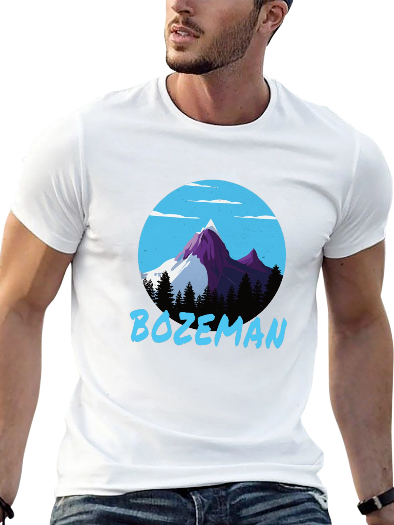 Bozeman Mountain Graphic Tee - Black