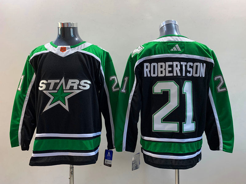 Men's Dallas Stars Jason Robertson #21 Black Breakaway Player Jerseys