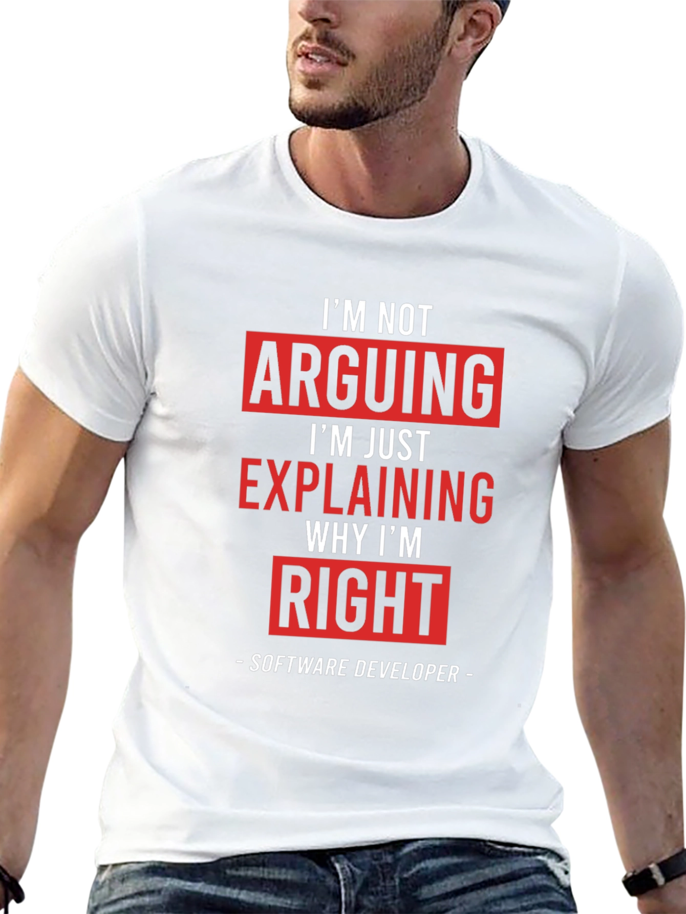 Software Developer T-Shirt: Im Not Arguing Im Explaining