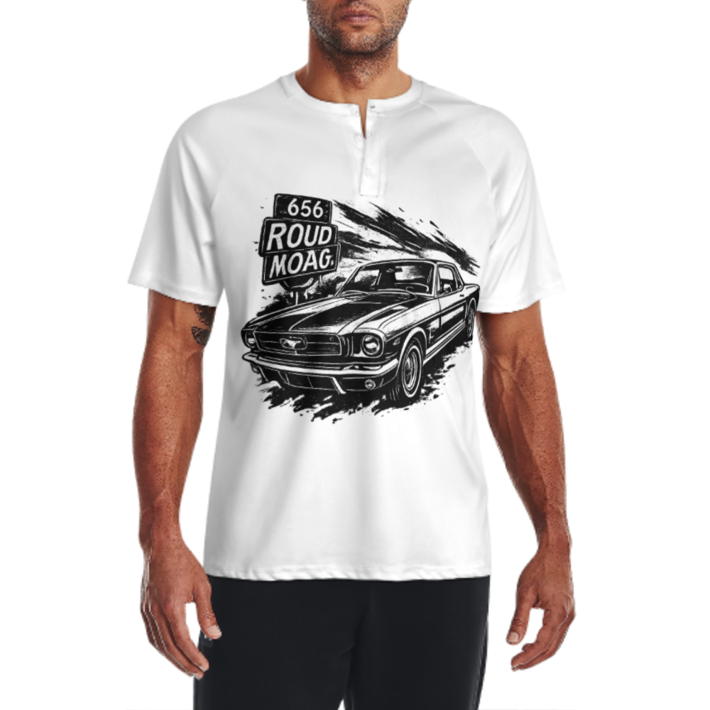 Vintage Route 656 Muscle Car Graphic T-Shirt – Classic American Retro Racing Tee for Car Enthusiasts(z361)