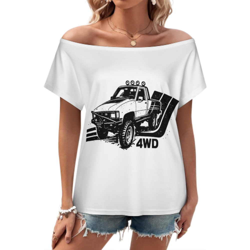 Vintage 4WD Off-Road Truck Graphic Tee – Retro Adventure Streetwear Shirt(z407)