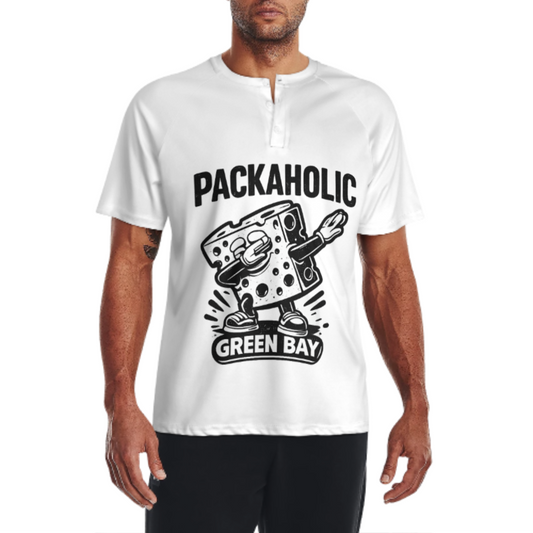 Packaholic Green Bay Football Fan Graphic T-Shirt – Funny Cheese Head Sports Tee for Game Day(z366)
