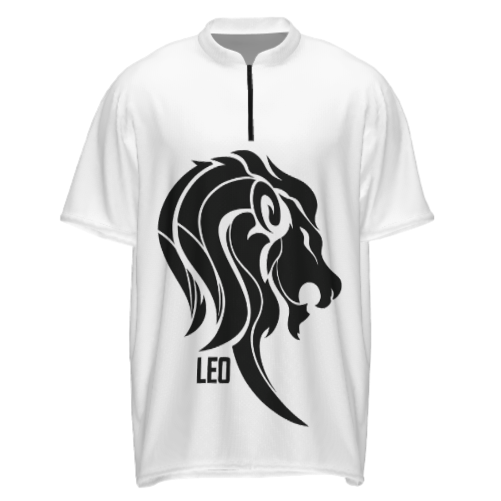 Leo Zodiac Lion Graphic T-Shirt – Bold Minimalist Astrology Streetwear Tee(z393)