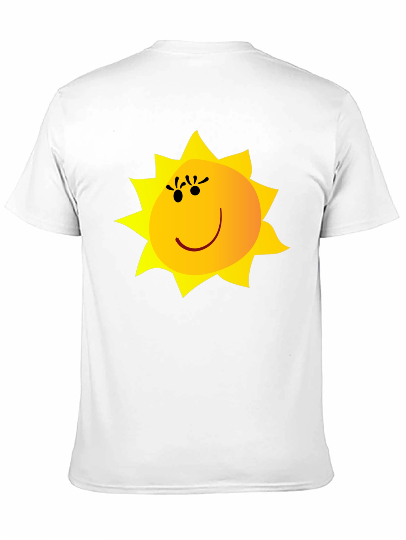 Happy Sun Graphic Tee - Black Cotton Blend