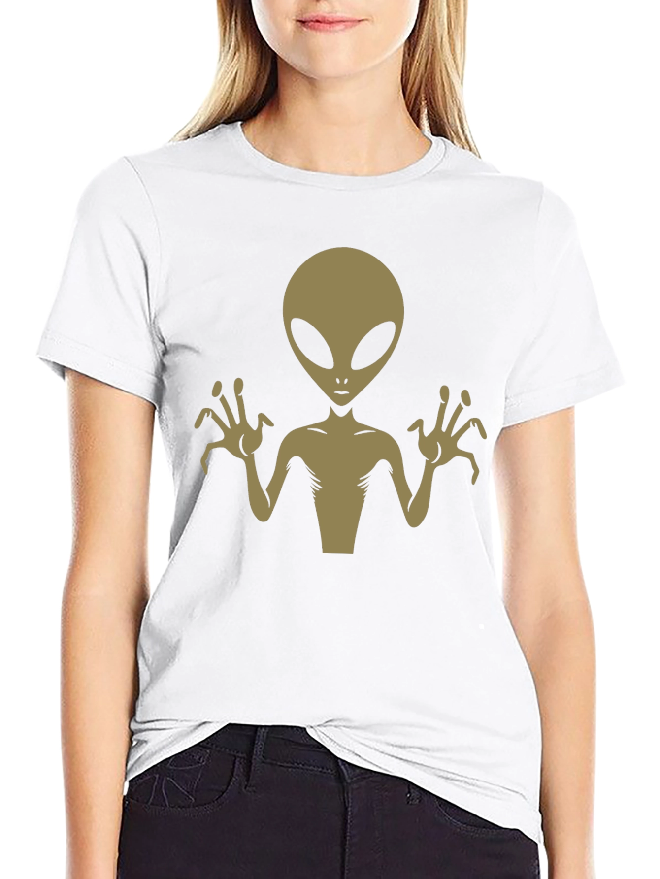 Alien Graphic Black T-Shirt