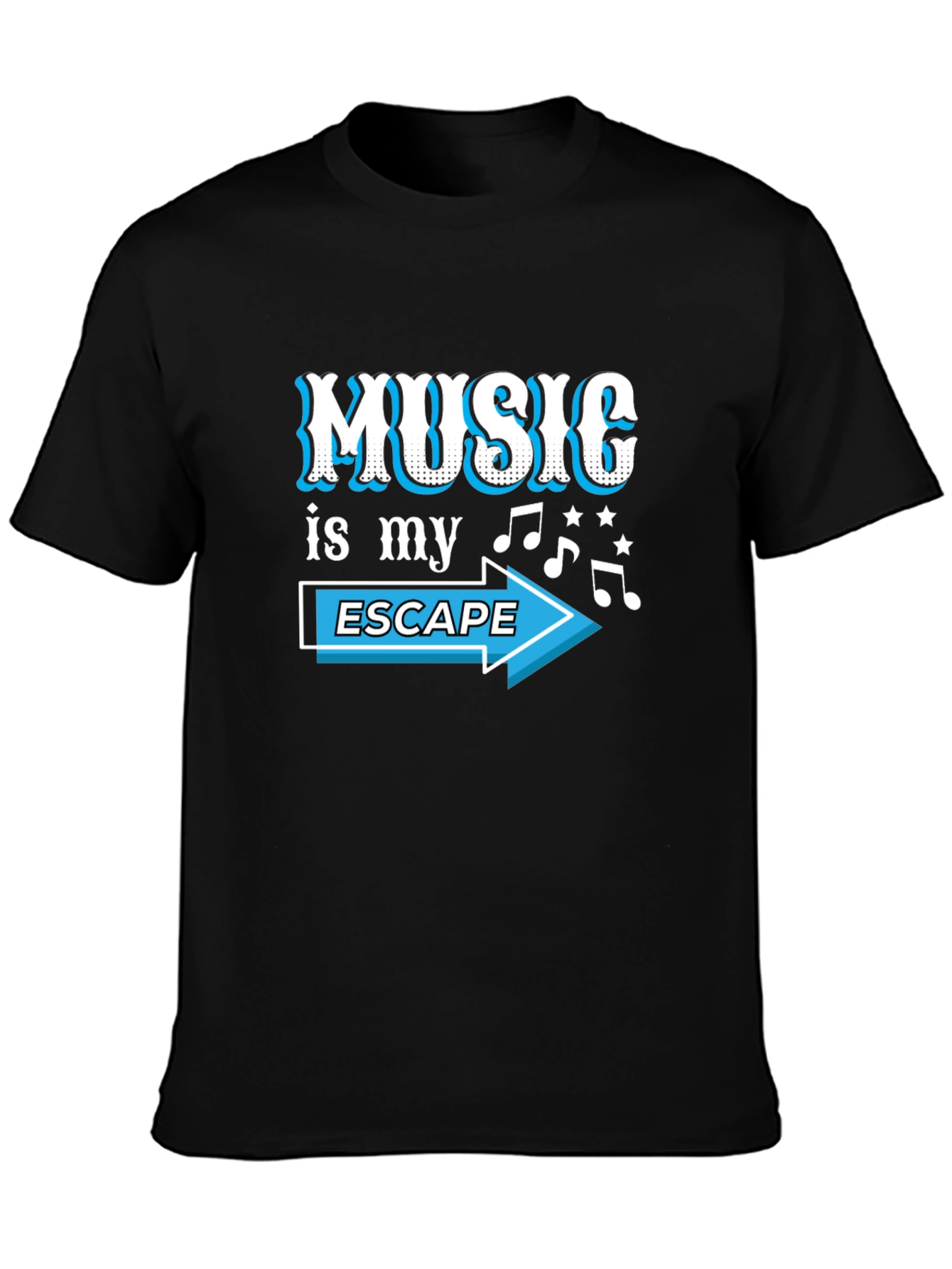 Music is My Escape Graphic T-Shirt
