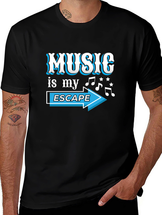 Music is My Escape Graphic T-Shirt