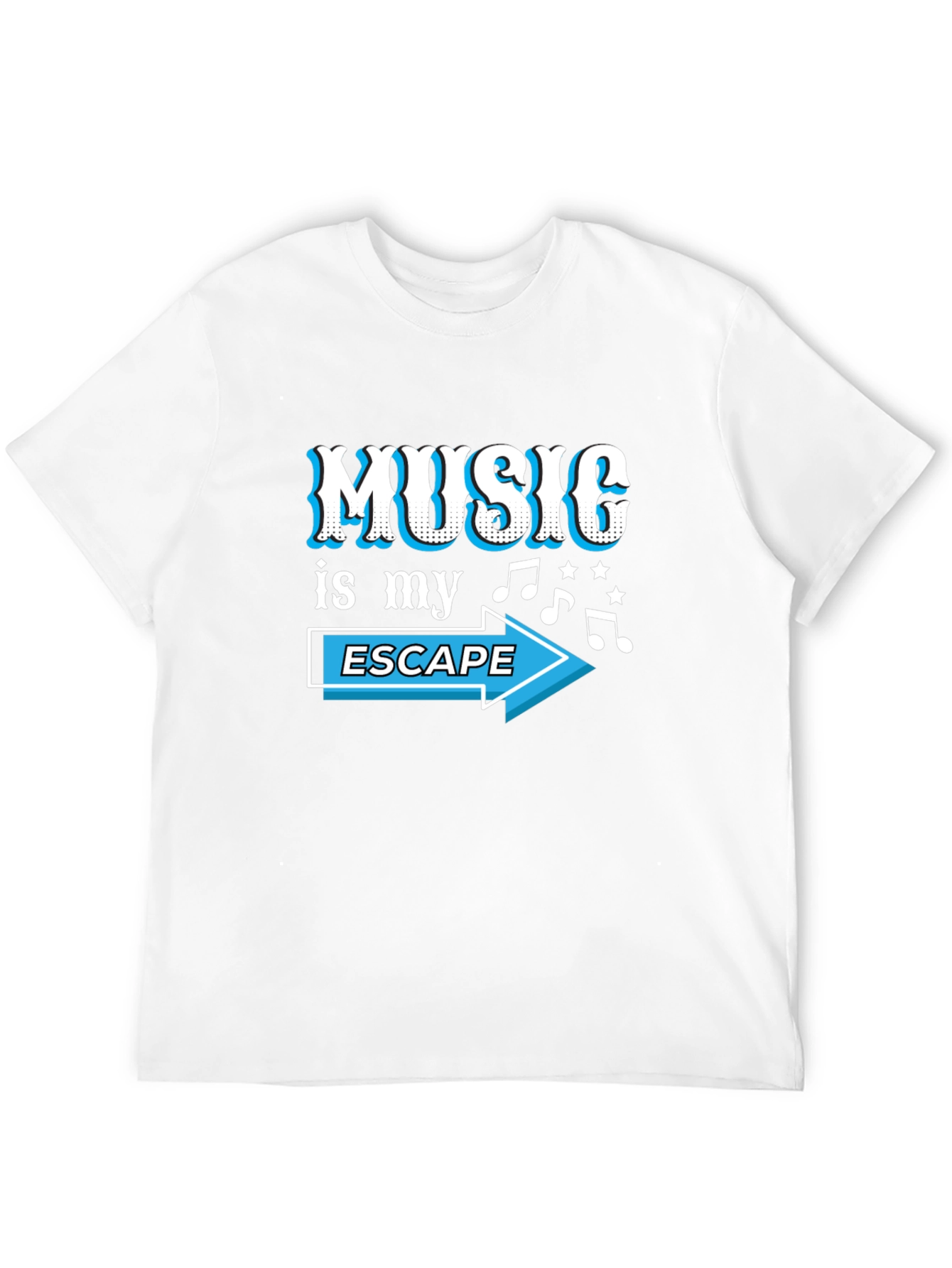 Music is My Escape Graphic T-Shirt