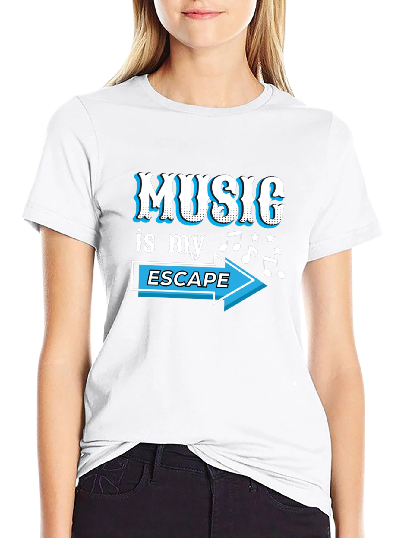 Music is My Escape Graphic T-Shirt