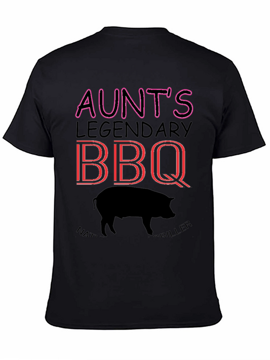 Aunts Legendary BBQ Griller Graphic T-Shirt